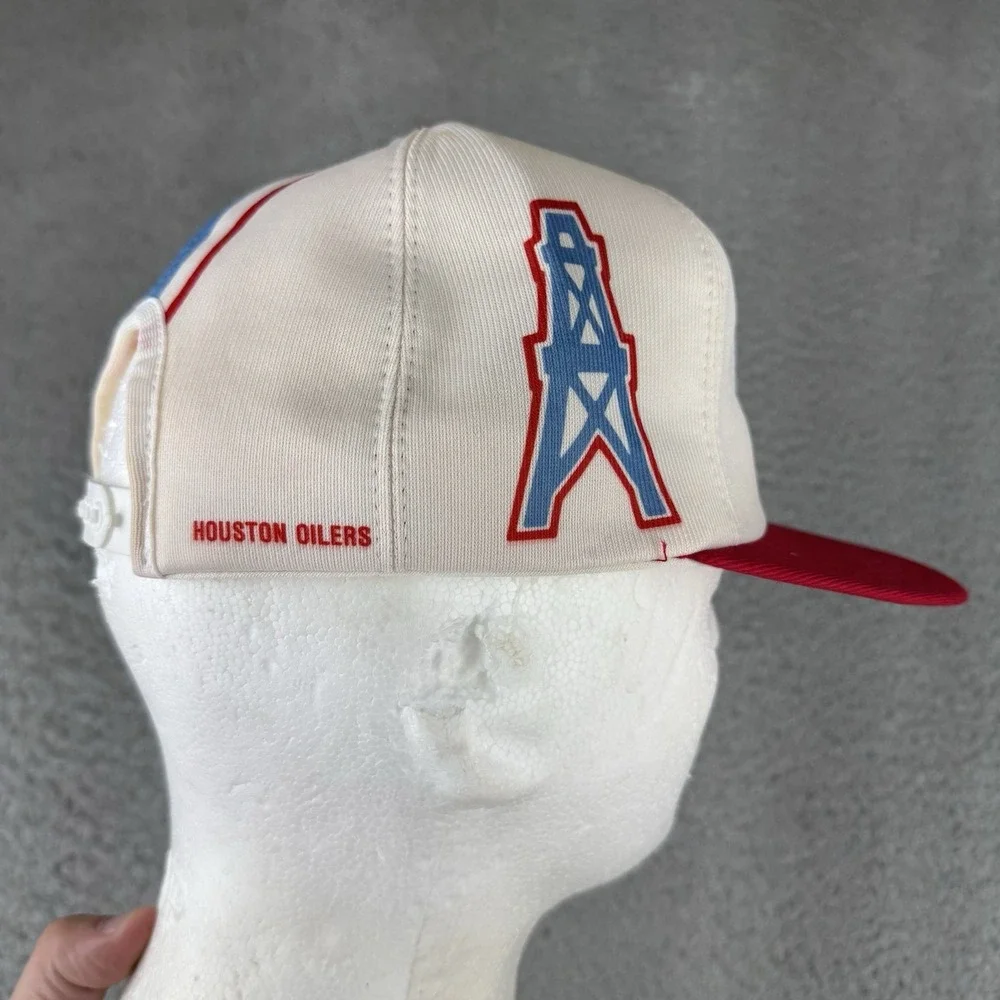 Houston Oilers Helmet Hat Snapback by Louisville Mfg NFL Nwt Nos Vintage 70s 80s
